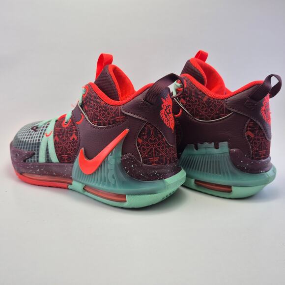 NIKE Lebron Witness 7 SE GS "Team Red Jade" Shoes Youth Size 5Y - Picture 10 of 12